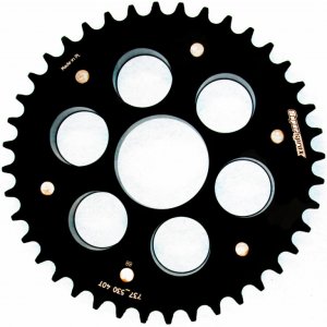 Rear sprocket STEALTH with alloy disc SUPERSPROX STEALTH with alloy disc černá 40 zubů, 520