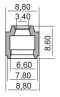 Gufero RMS valve stem