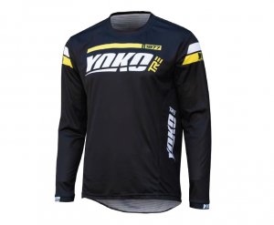 Motokrosový dres YOKO TRE černá/žlutá S