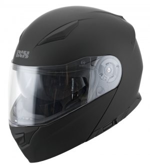 Výklopná helma iXS iXS300 1.0 matná černá-černá M
