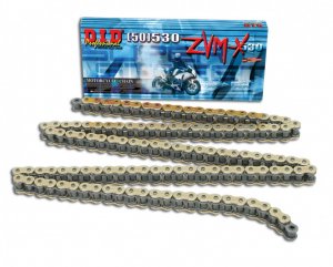 ZVM-X série X-Kroužkový řetěz D.I.D Chain 530ZVM-X2 118 L Zlatá/Zlatá