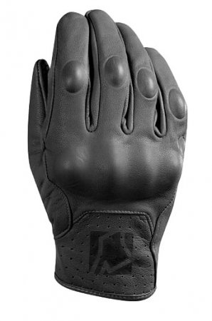 Krátké kožené rukavice YOKO STADI černá XS (6) pro KTM Enduro 250