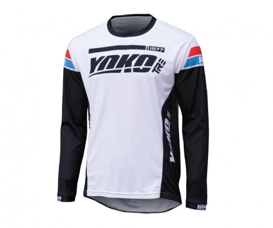 Motokrosový dres YOKO TRE bílá/černá XL pro SUZUKI RM 250