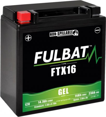 Gelová baterie FULBAT FTX16 SLA (YTX16 SLA)