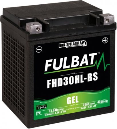 Gelová baterie FULBAT FHD30HL-BS GEL (Harley.D) (YHD30HL-BS GEL)
