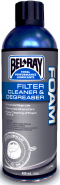 Čistič filtru Bel-Ray FOAM FILTER CLEANER & DEGREASER (400ml sprej)