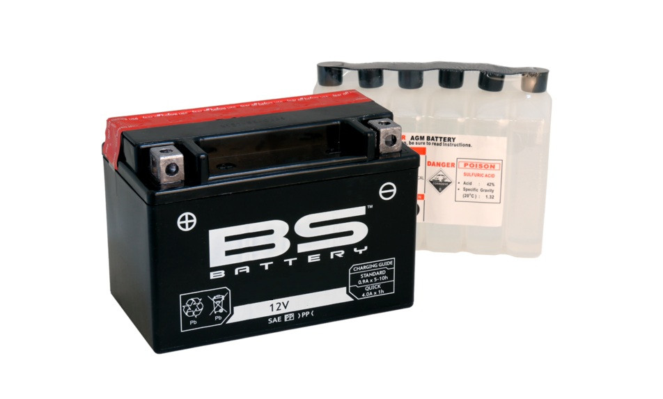 Bezúdržbová motocyklová baterie BS-BATTERY BTX9-BS (YTX9-BS)