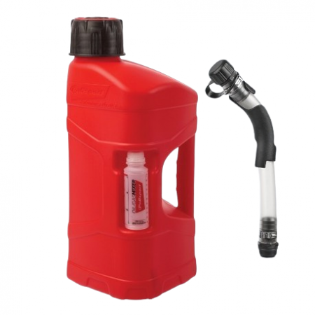 Kanystr POLISPORT PROOCTANE 10 l with standard cap + 100 ml mixer + hose průhledná červená pro HONDA VFR 1200 F