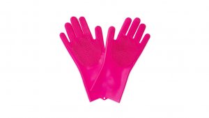 Gumové rukavice na čištění MUC-OFF růžová M