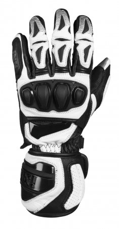 Sportovní rukavice iXS RS-300 2.0 černo-bílá 3XL pro SUZUKI SV 650 (S)