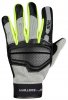 Klasické dámské rukavice iXS EVO-AIR černo-světle šedo-neonově žlutá DM