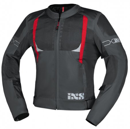 Sports jacket iXS TRIGONIS-AIR dark grey-grey-red 3XL pro KAWASAKI VN 1500 SE/Vulcan